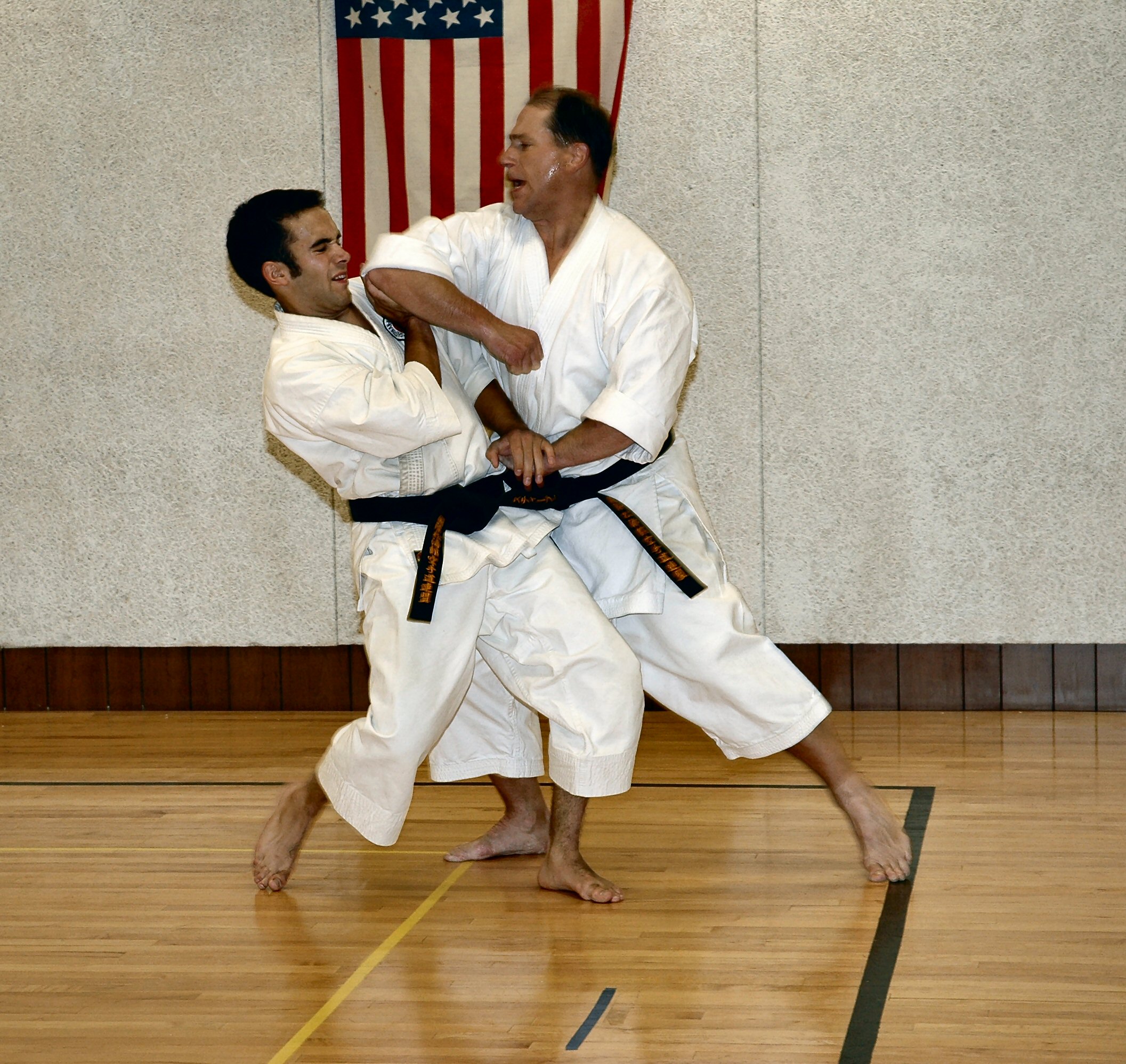 Karate Sparring - Elbow to face